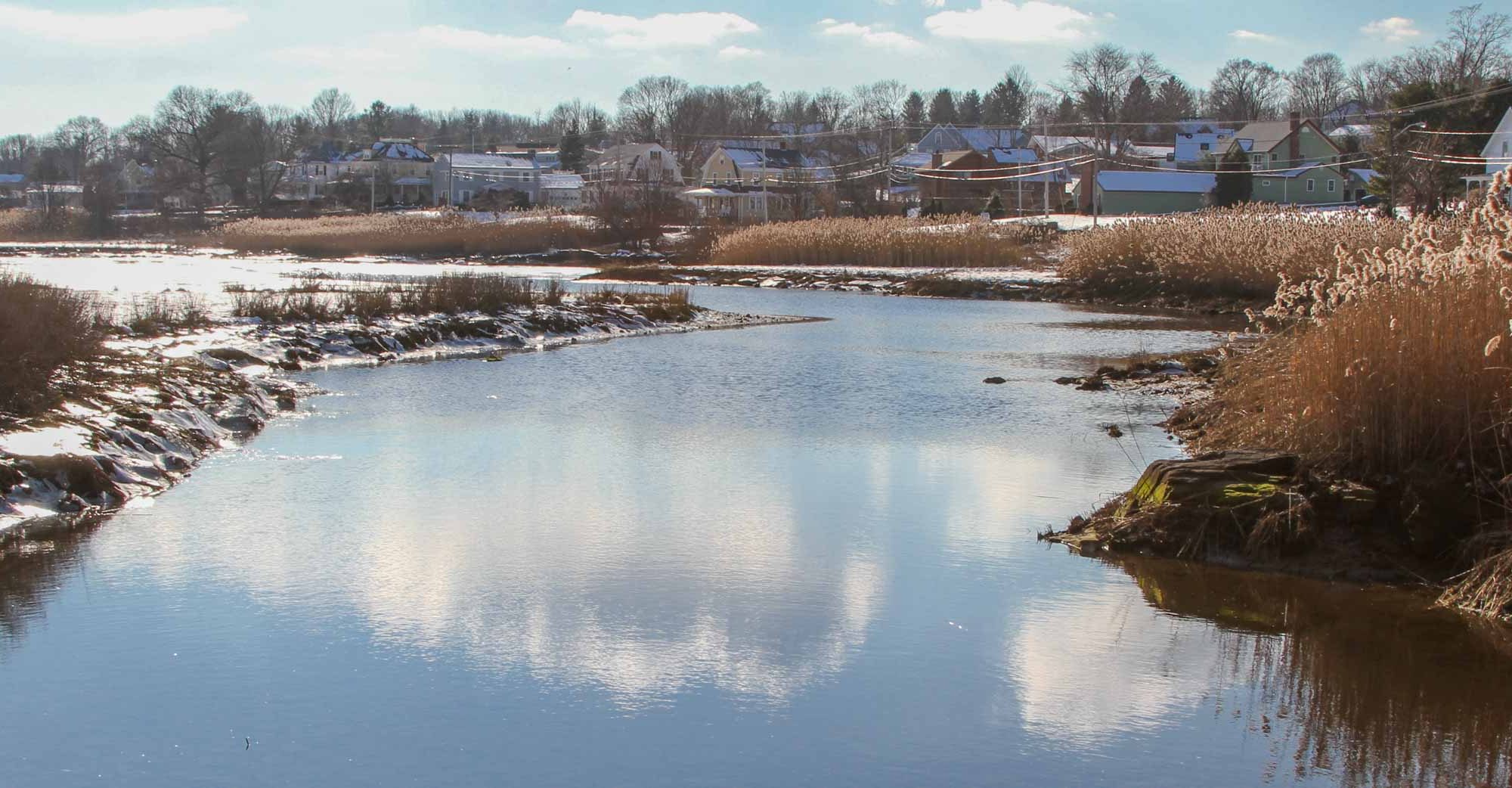 Taunton beach in winter