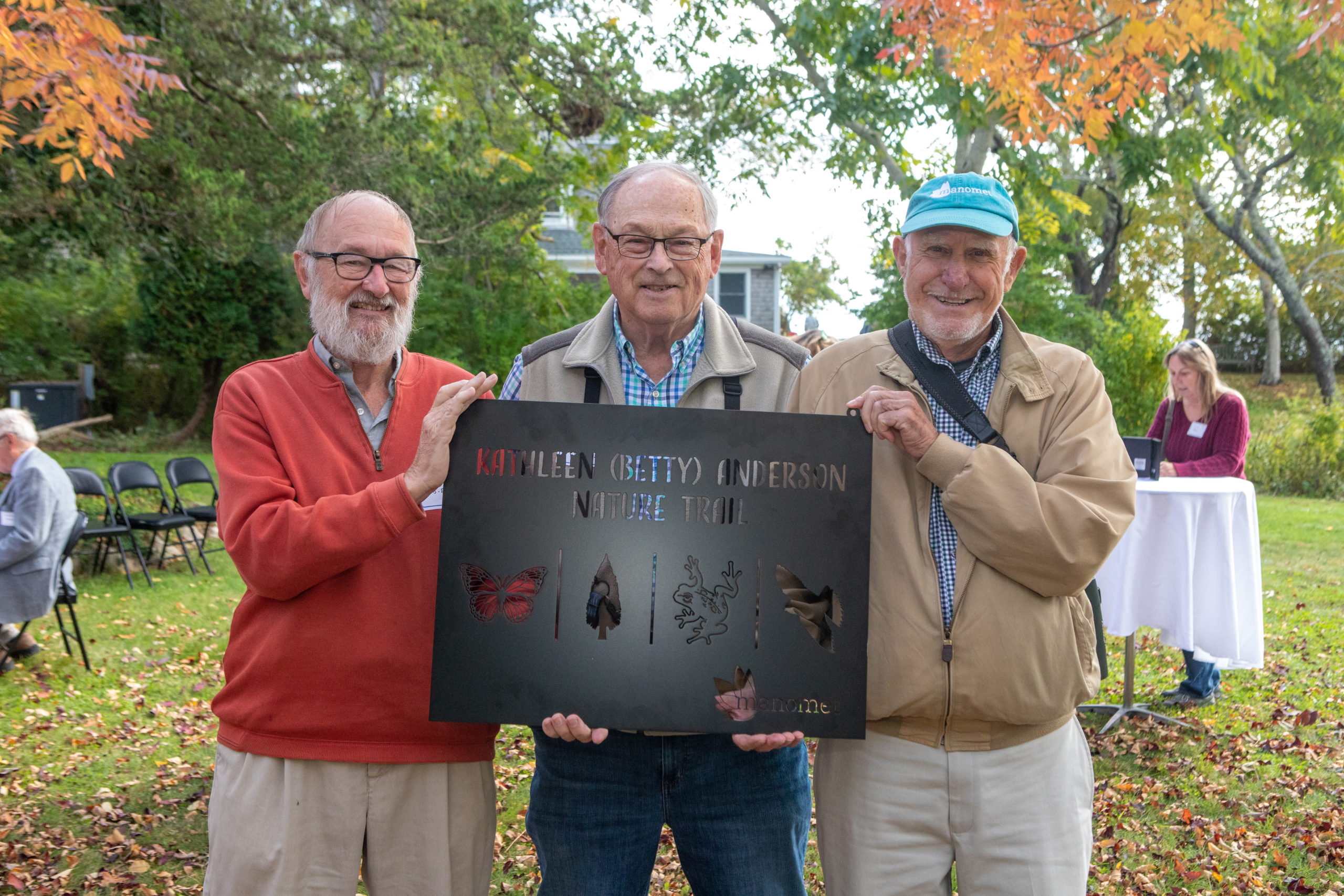 left: Trevor Lloyd-Evans, Wayne Petersen, Brian Harrington;